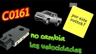 C0161  brake switch circuit, no cambia de velocidad.