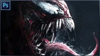 VENOM TURNS INTO CARNAGE! - Photoshop Speed-Art