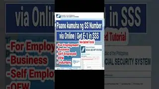 Paano kumuha ng SS number via Online | Updated tutorial