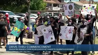 Drive-thru commencement in River Rouge
