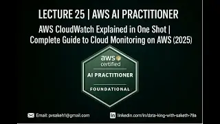 Lecture 25 – AWS CloudWatch Tutorial for Beginners (2025) | Learn Cloud Monitoring in One Shot