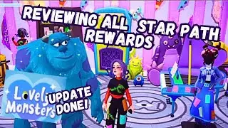 ALL Lovely Monsters Star Path Rewards Review! FINISHED THE UPDATE 9!  #disneydreamlightvalley