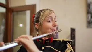 Trio de flûtes de la musique de l'artillerie.
