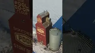 Abandoned Stony Beach POOL Grain Elevator | Saskatchewan Drone Footage #history #drone