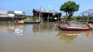 Floating Village on Cambodia's Sangkae River