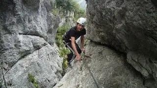 Klettersteig Rongg Wasserfall
