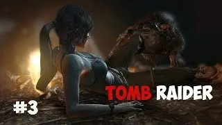 ► Tomb Raider Survival Edition (2013) Прохождение #3 / Обзор/ ВОЛК КУСЬ-КУСЬ