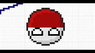 Making a Country balls world map pixel-art | part 1