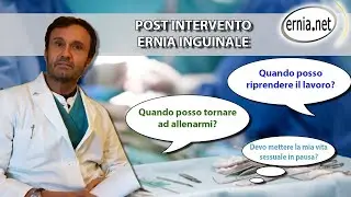 Ripresa funzionale post intervento ernia inguinale