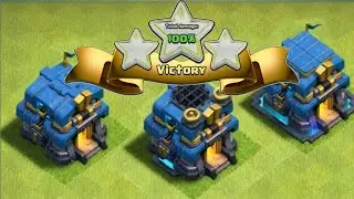 Top TH 12 attack strategy in a unique design base. TH12 3 star attack.