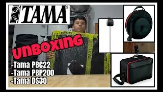 Funda Platillos Tama PBC22, Funda Doble Pedal Tama PBP200, Baquetones DS30 (Unboxing) || Alvaro