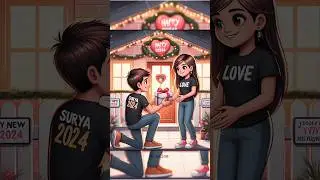 Trending Happy New Year 2024🥰 couple t-shirt Name Video editing 💯% viral 🔥😍 New Year Video Editing