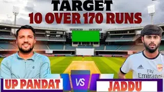 SCHEME MATCH UP PANDAT VS JADDU MORADABAD || 10 OVER 170 RUN 6 WICKETS 