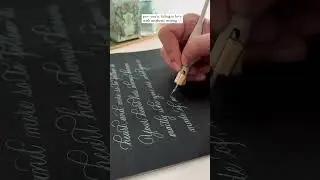 Pastel Dreams: Writing with calming sage calligraphy ink ✨ #calligraphy