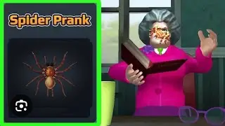SPIDER PRANK ON SCARY TEACHER | level 8