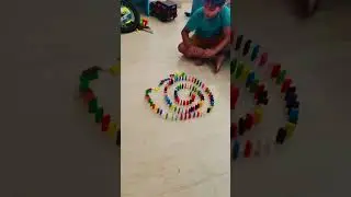 Domino Block Wave | Fun Drop Chain Reaction #BlockWave #DominoEffect #KidsVlog #FunWithBlocks