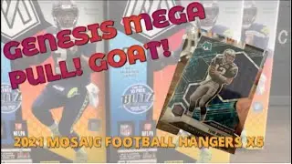 GENESIS Mega Hit! 2021 Panini Mosaic Football Hanger Box Break | Tom Brady