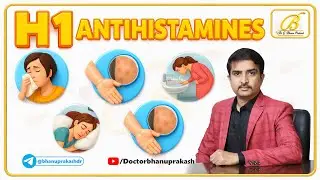 💊H1 Antihistamines Pharmacology USMLE ! First vs Second Generation | Dr. G. Bhanu Prakash