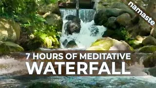 7 hours of meditative Waterfall in Oliwski Park #gdańsk #poland  Helps with sleep aid, tinitus relif