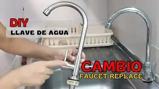 Vlog DIY Cambié la llave de agua del lavaplatos/fregadero/tarja | Hazlo tú | SLOW SPANISH