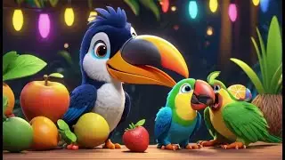 Mischievous Toucan Mixed the Fruit Colors 🦜 | Nursery Rhymes for Kids & Baby Songs