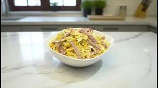 КАПУСТА + КОПЧЕНА КОВБАСА+КУКУРУДЗА = ідеальний дует! 🥗✨ Смачний салат для швидкої вечері! 🍽️