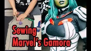 Sewing Gamora from Guardians of the Galaxy Marvel Comic
