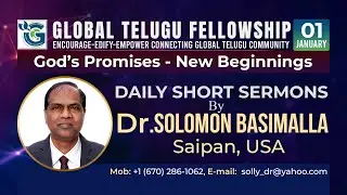 God's Promises - New Beginnings  II Day 30 II Short Sermon by Dr. Solomon Basimalla II Jan 01, 2026