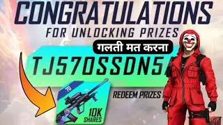 Aug Skin Redeem Codes Garena Free Fire//Jaldi se Lelo🔥