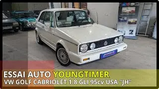 ESSAI AUTO YOUNGTIMER - VOLKSWAGEN GOLF 1 CABRIOLET 1.8 GLI 95cv   
