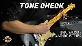 TONE CHECK: Fender American Ultra Stratocaster HSS Guitar Demo | No Talking