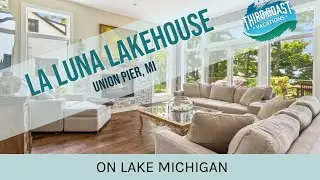 Private Lake Michigan Beachfront Home Tour | La Luna Lakehouse, Union Pier