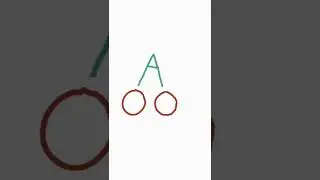 How to draw a alphabet cherry