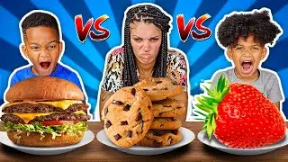 HEALTHY VS JUNK FOOD CHALLENGE WITH THE PRINCE FAMILY!!