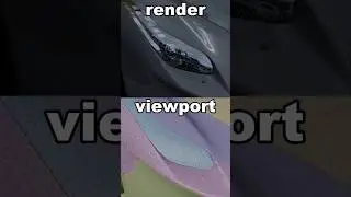 difference between render and viewport😲 #animation #automobile #blender3danimation #edit