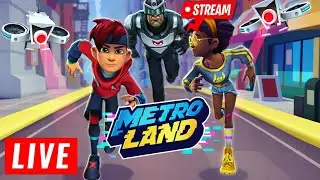 MetroLand Gameplay Live 🔥 | Fast Train Run & Fun Challenges