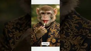 Monkey Doing makeup 27 🐵💄#shorts #viralvideo #funny #makeup #teampnxlegit