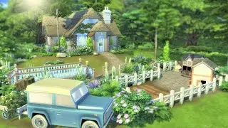 Small Cozy Cottage | (no cc) The Sims 4 Cottage Living Speed Build