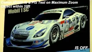 Canon XF100 IS & PIS Test on Maximum Zoom (Object within 10ft) Handheld in Full HD