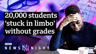A-Level results row: What happens to students without any grades? - BBC Newsnight