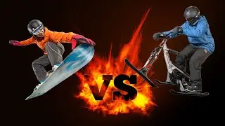 Snowboard VS Sno-Go - How to NOT be a Jerry!