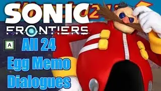 Sonic Frontiers - All 24 Egg Memo Dialogues | Minochu243