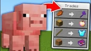 Minecraft but mobs trade items part 2
