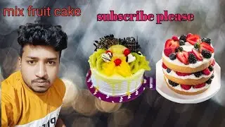 Mix fruit 🍑🍓 cake recipe degara cake 🎂 video viral cute video 