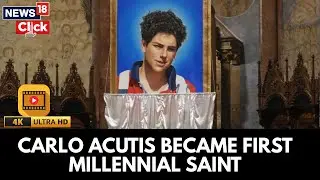 Vatican : Pope Leo XIV Leads Mass After Carlo Angelus Canonization | Pope Leo News | 4K | N18G