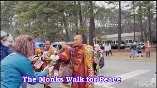 89 Day, January 22,2026 The Monks walk for Peace in United States of America