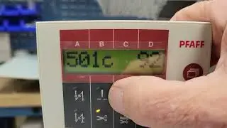 Pfaff 2545 Error 501 502 Reset