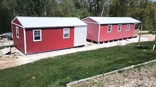 14x24 Cabin bought 2022, 14x36 a new cabin bought 2025