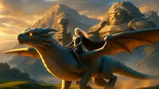 Elyndra & Astryon Enter the Sky Kingdom | Epic Fantasy Dragon Flight (Ai Cinematic)