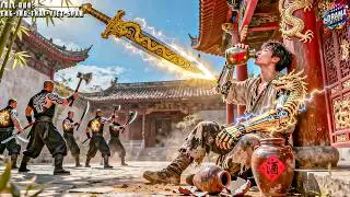 War God Drinking Wine Attacked by Demons &mdash; Destroys Them All, Then Descends Mountain for Revenge!